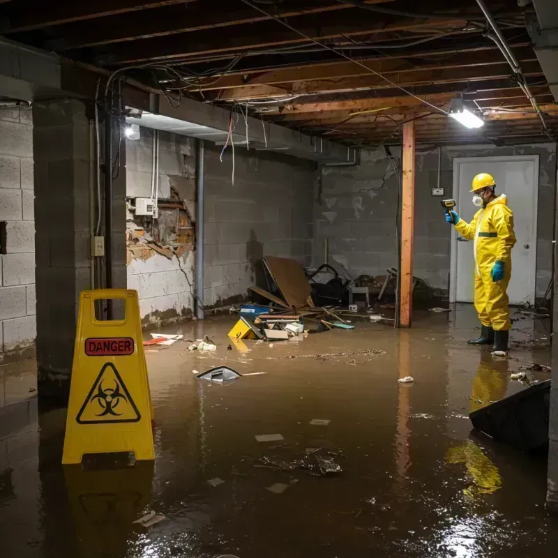 Flooded Basement Electrical Hazard in Avondale Estates, GA Property